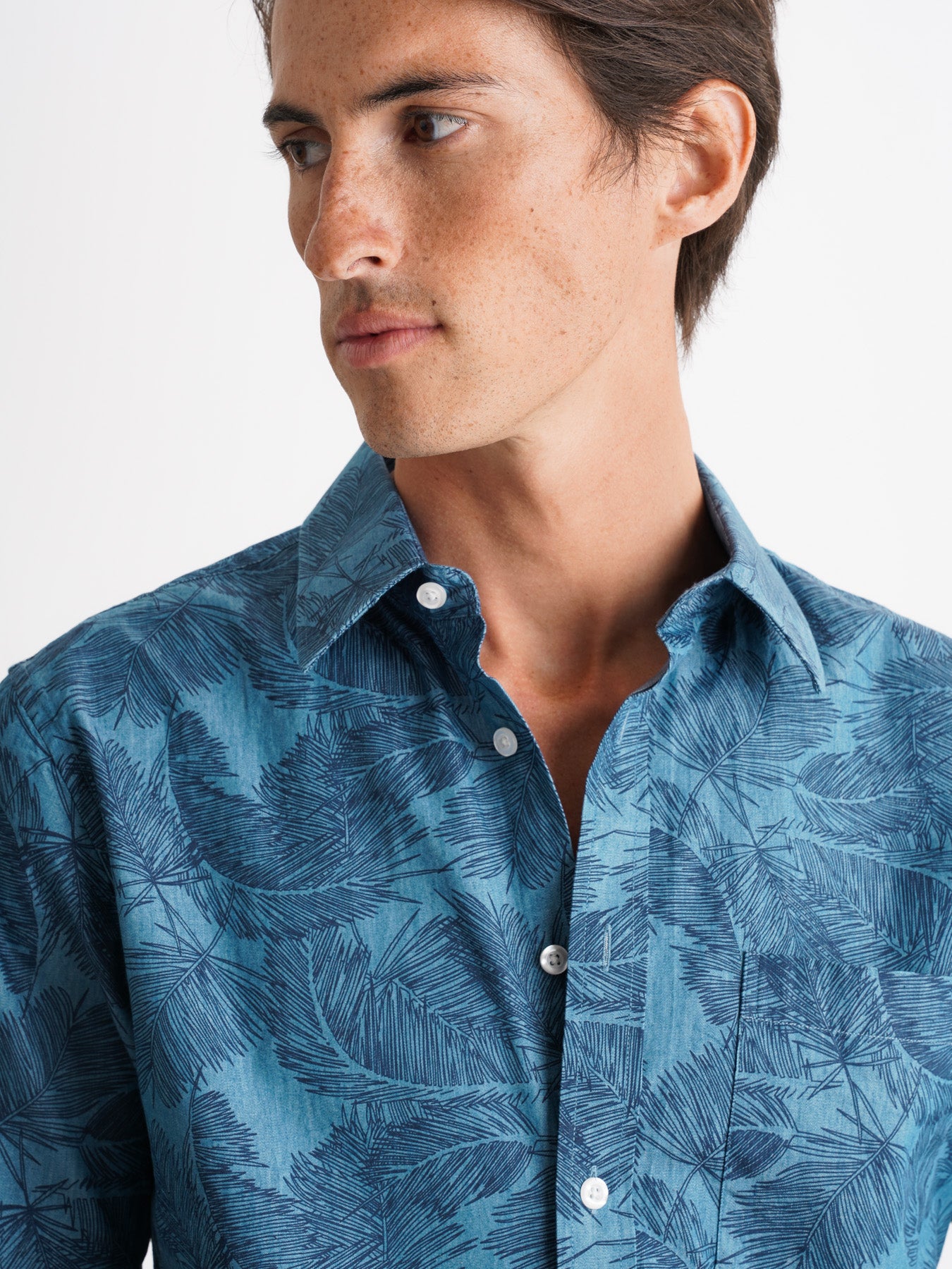 Camisa azul de corte regular de Mr. Blue