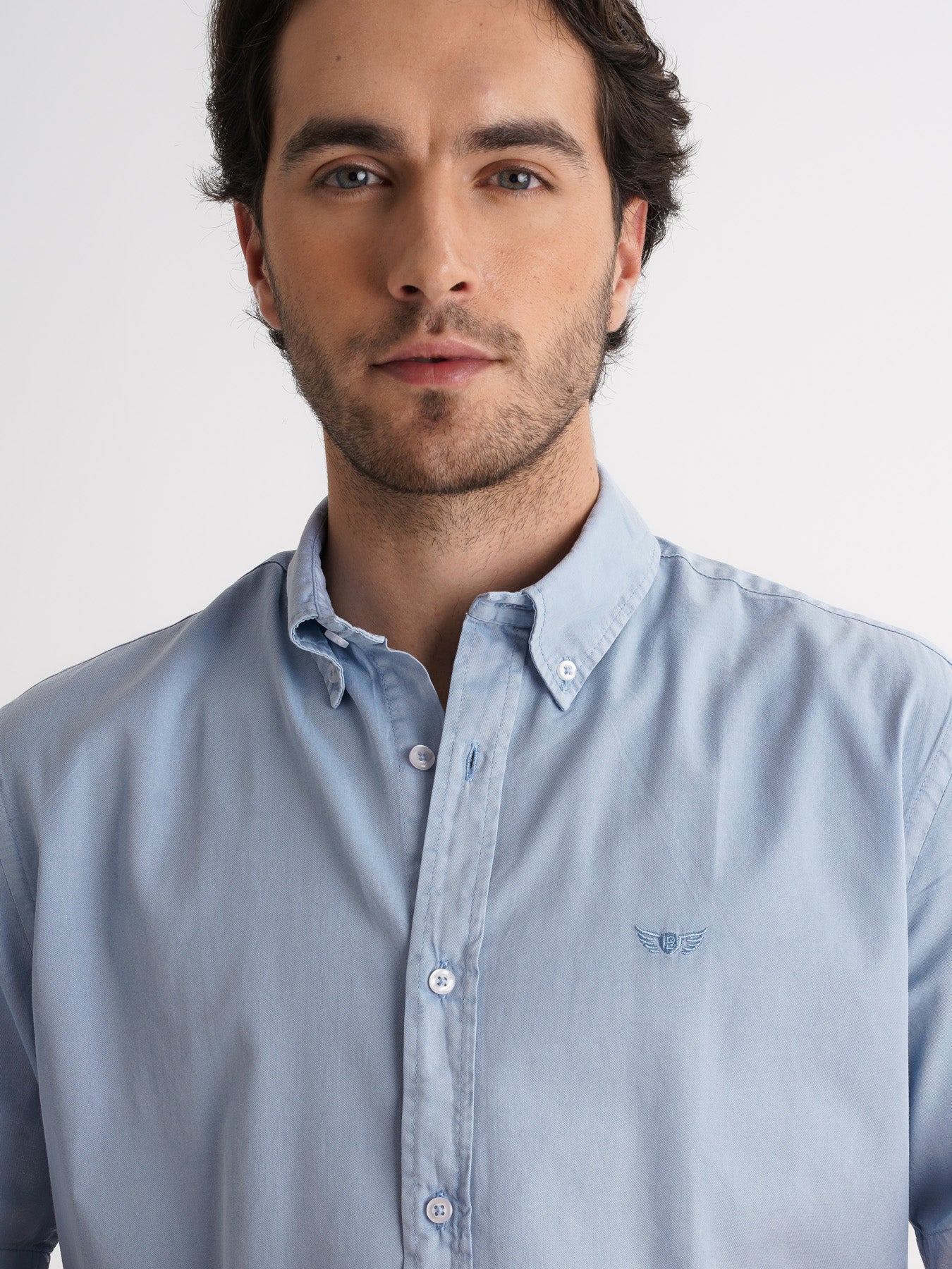 Camisa de sarga de corte estándar de Mr. Blue