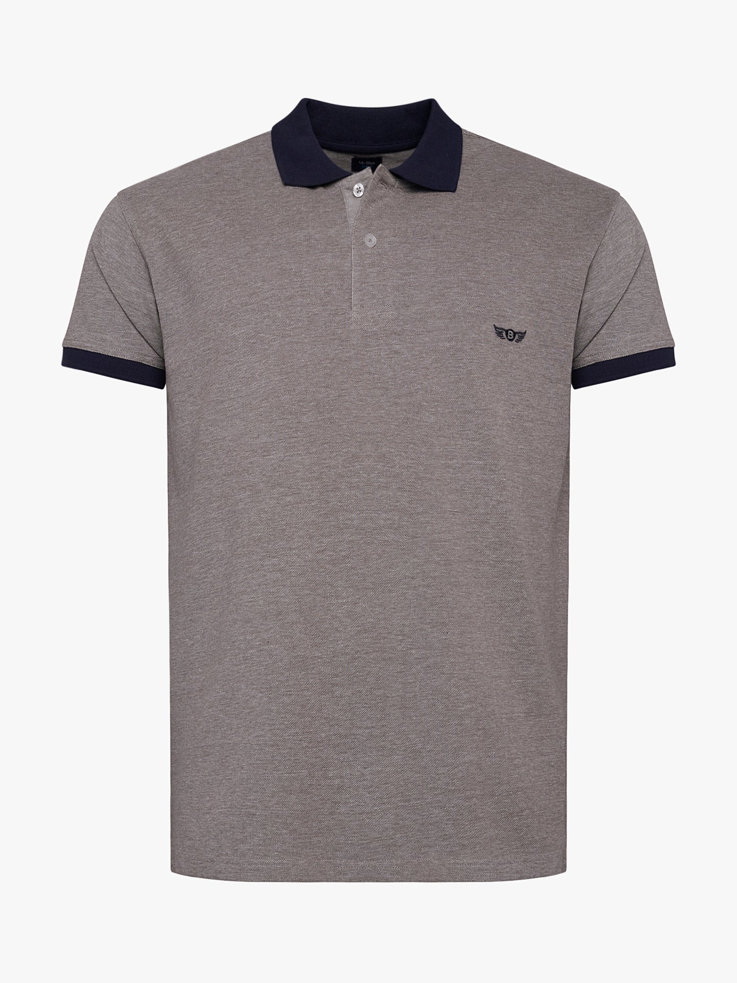 Polo de piquet de corte estándar Mr. Blue en marrón