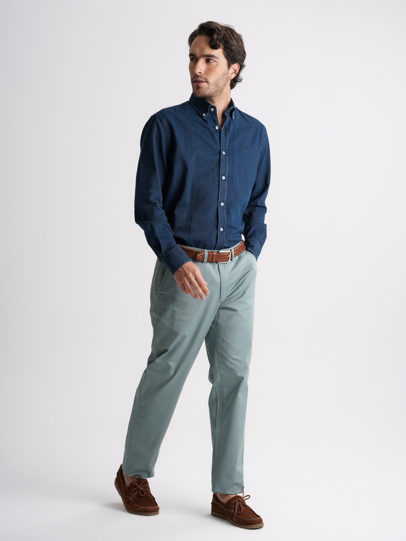 Camisa vaquera de corte estándar de Mr. Blue