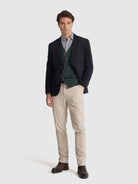 BLUE COTTON BLAZER LONG SLEEVE REGULAR FIT MR. BLUE