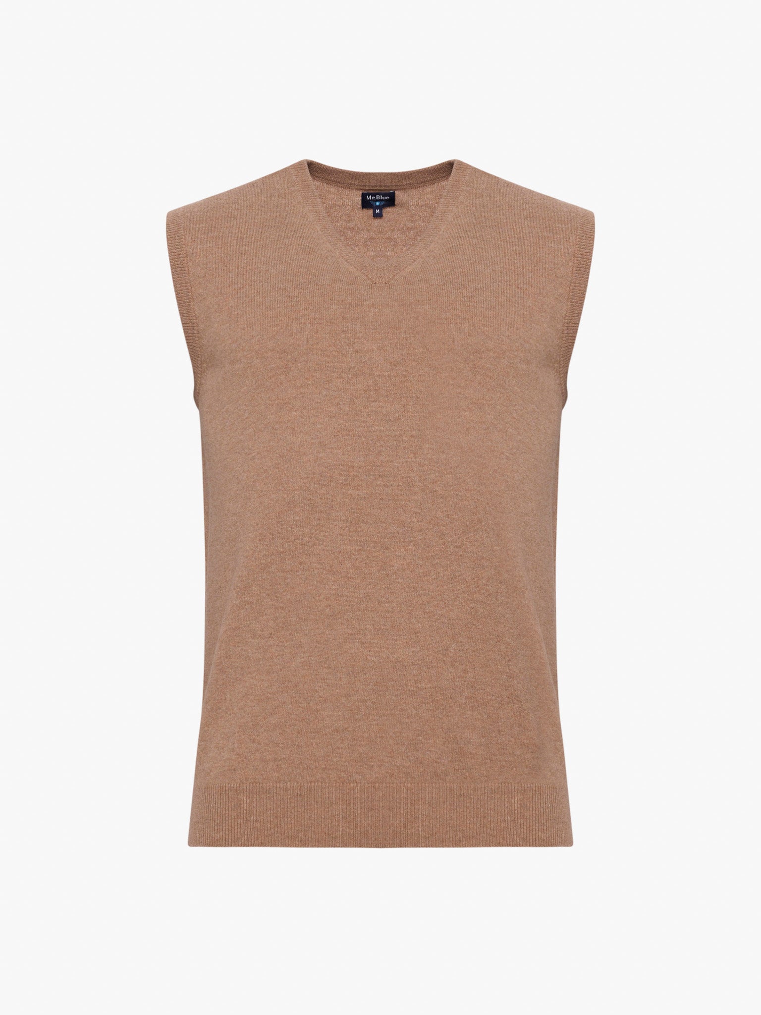 BEIGE WOOL PULLOVER SHORT SLEEVE REGULAR FIT MR. BLUE