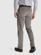 GREEN COTTON TROUSERS CLASSIC FIT MR. BLUE