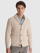 JERSEY DE LANA BEIGE MANGA LARGA REGULAR FIT MR. AZUL