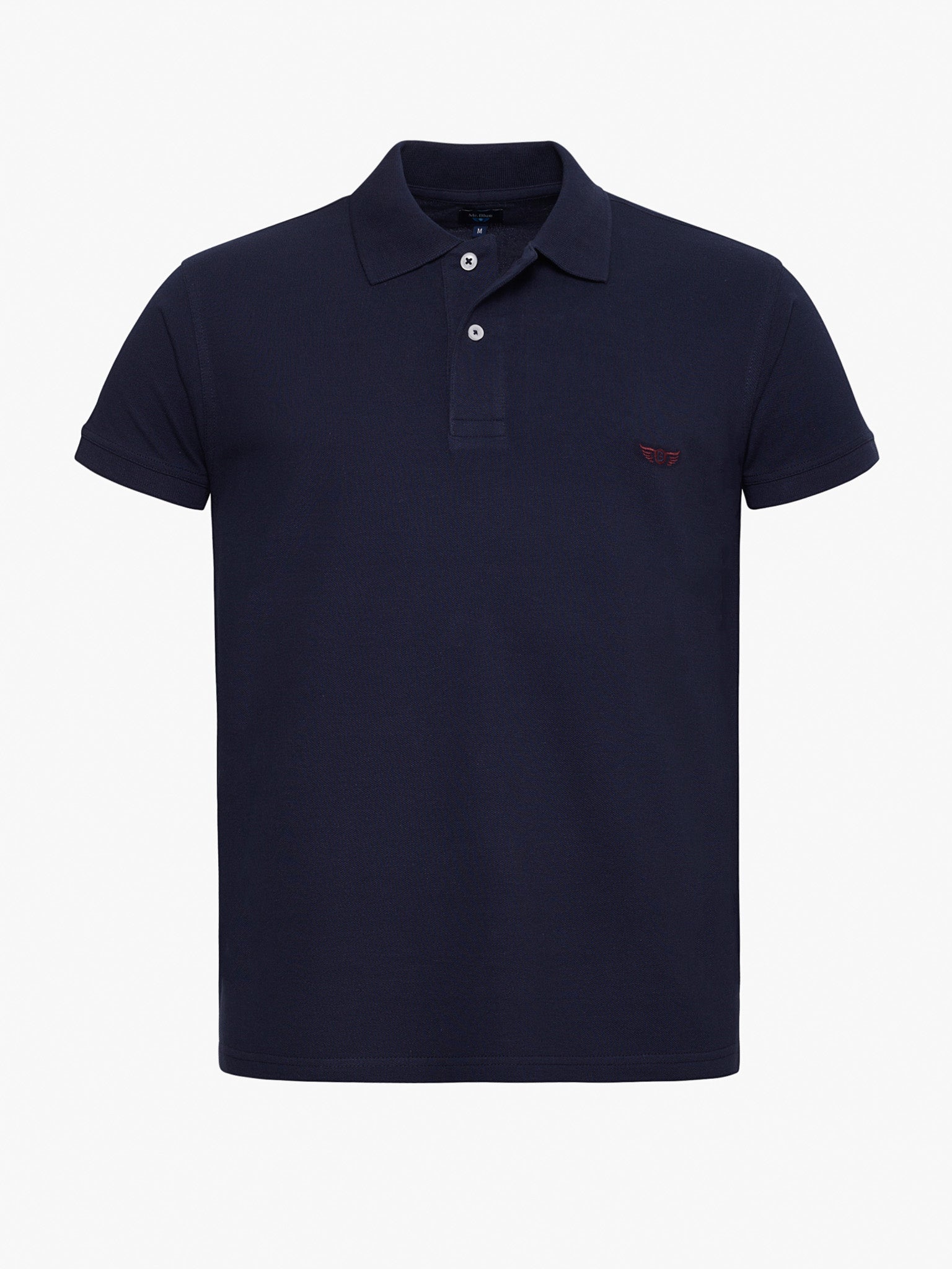 BLUE COTTON POLO SHORT SLEEVE REGULAR FIT MR. BLUE