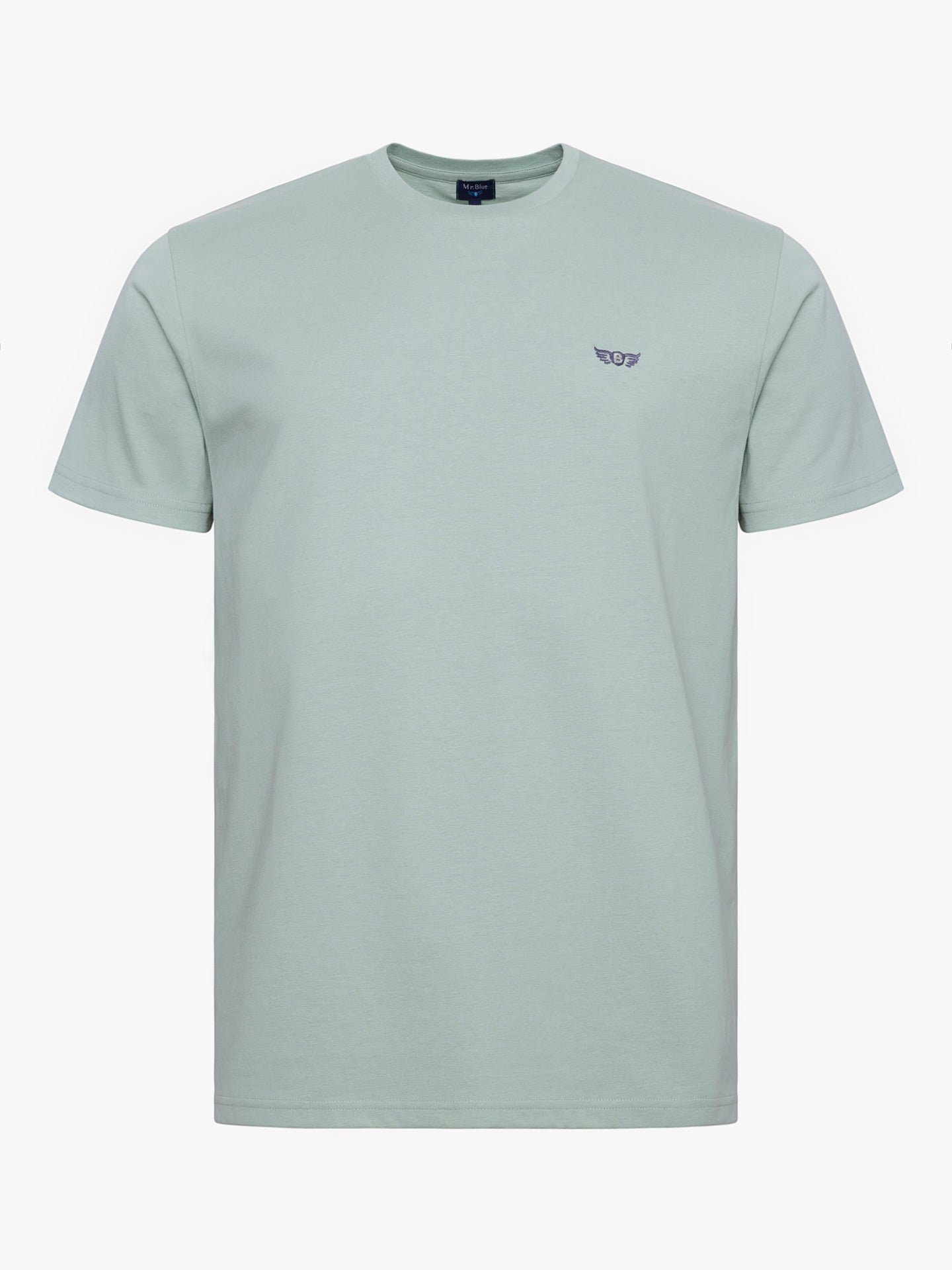 CAMISETA ALGODÓN VERDE MANGA CORTA REGULAR FIT MR. AZUL