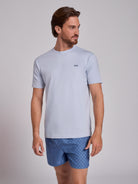 CAMISETA ALGODÓN AZUL MANGA CORTA REGULAR FIT MR. AZUL