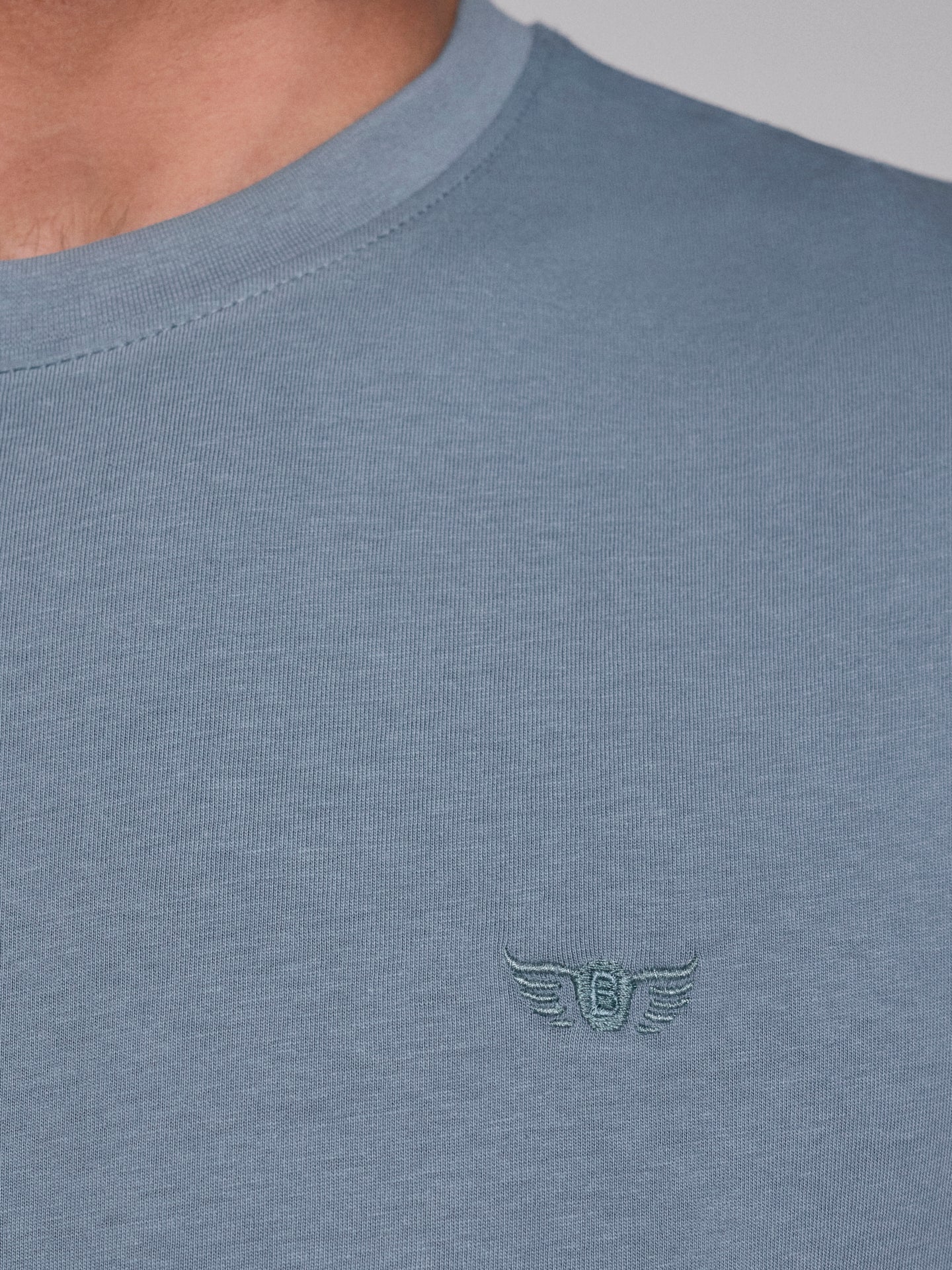 CAMISETA ALGODÓN VERDE MANGA CORTA REGULAR FIT MR. AZUL