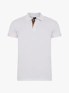 WHITE COTTON POLO SHORT SLEEVE REGULAR FIT MR. BLUE