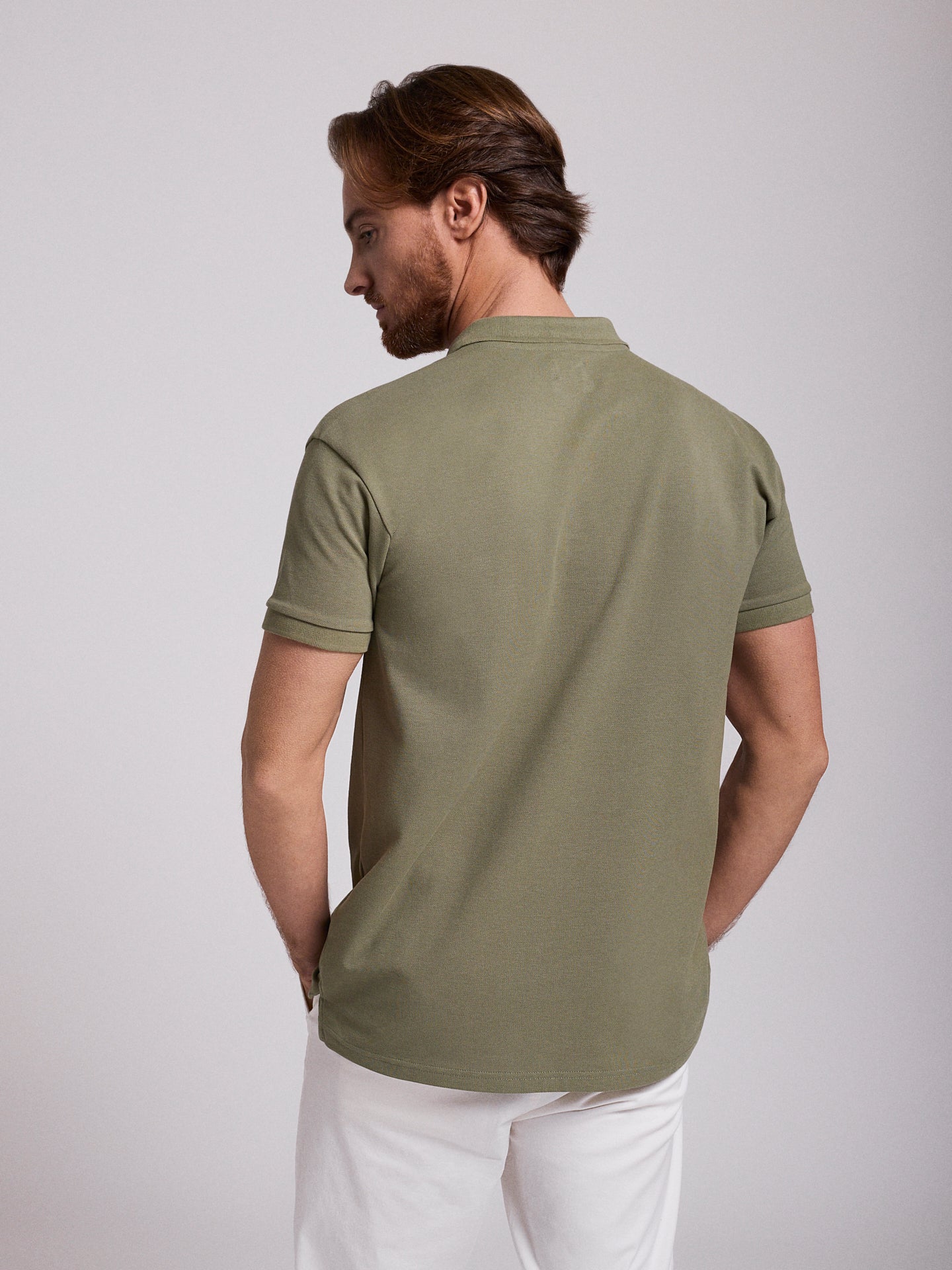 POLO VERDE MANGA CORTA REGULAR FIT MR. AZUL