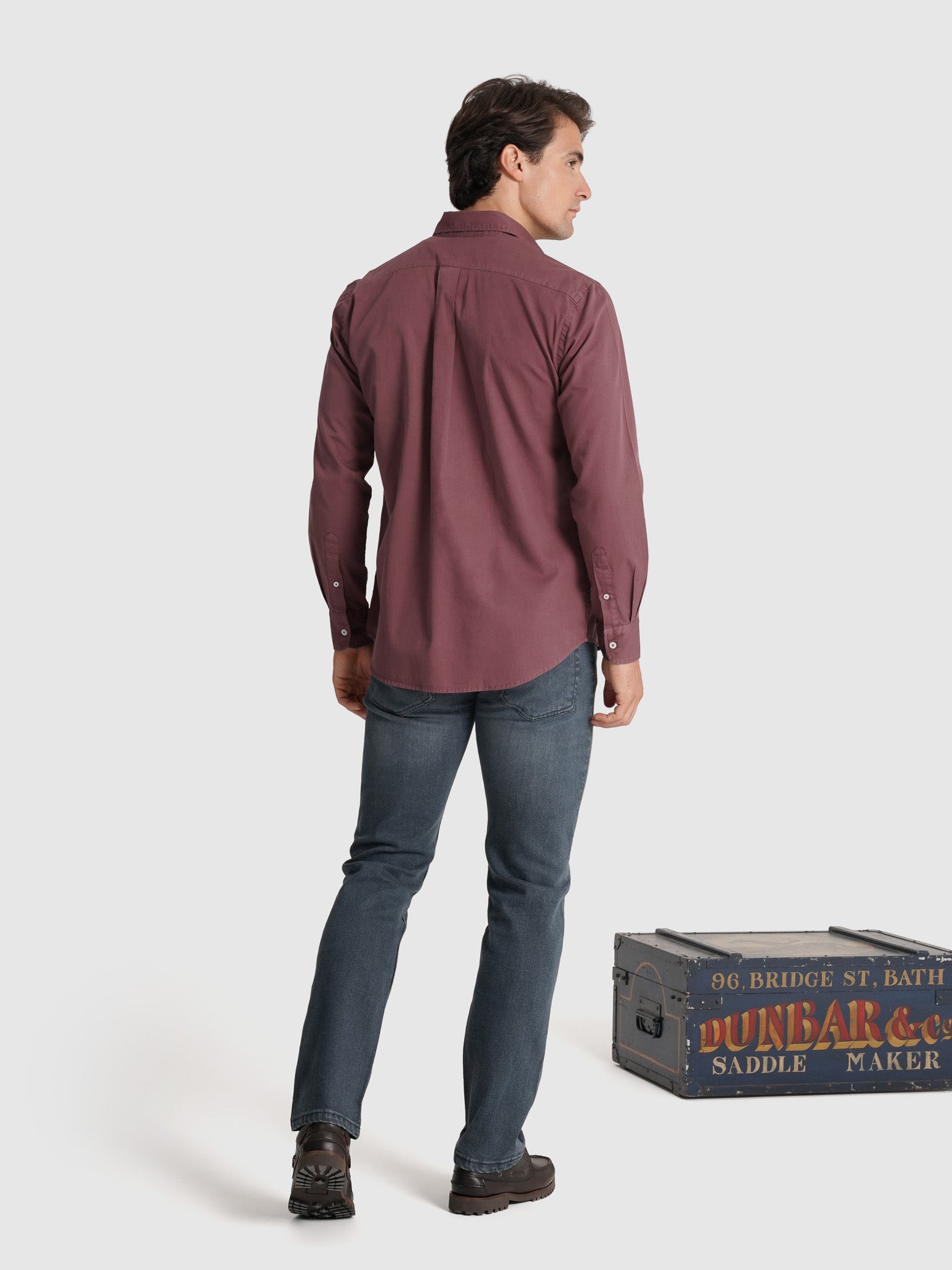 PINK COTTON SHIRT LONG SLEEVE REGULAR FIT MR. BLUE