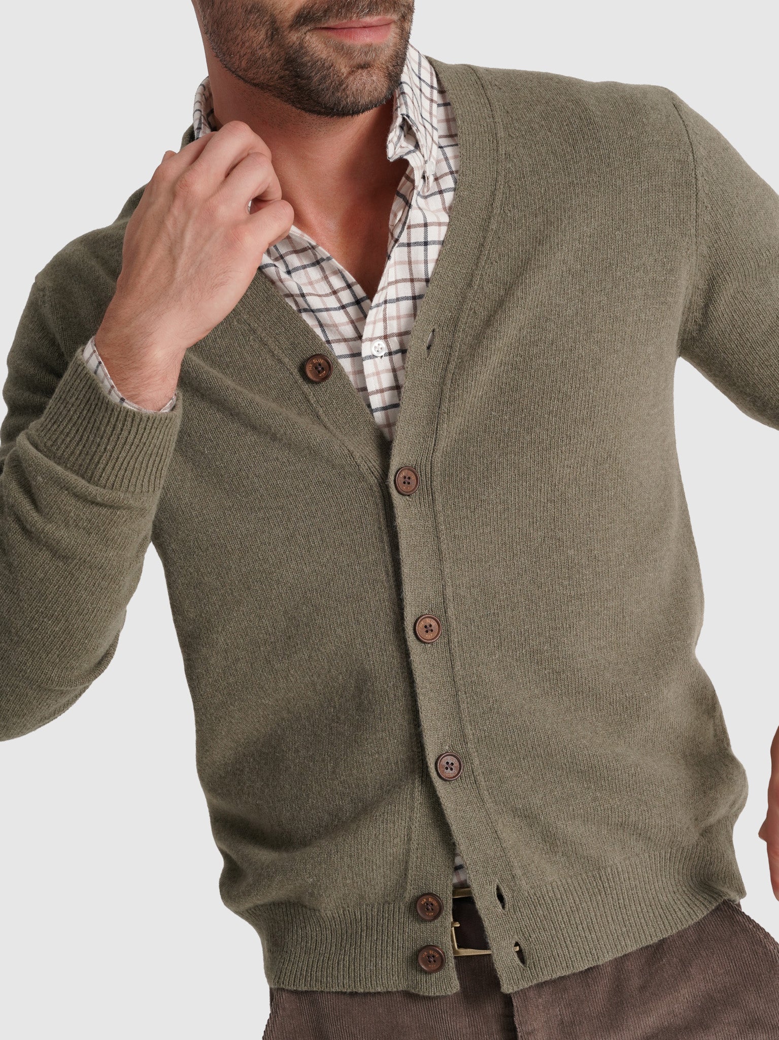 GREEN WOOL PULLOVER LONG SLEEVE REGULAR FIT MR. BLUE