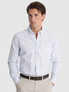 BLUE COTTON SHIRT LONG SLEEVE REGULAR FIT MR. BLUE