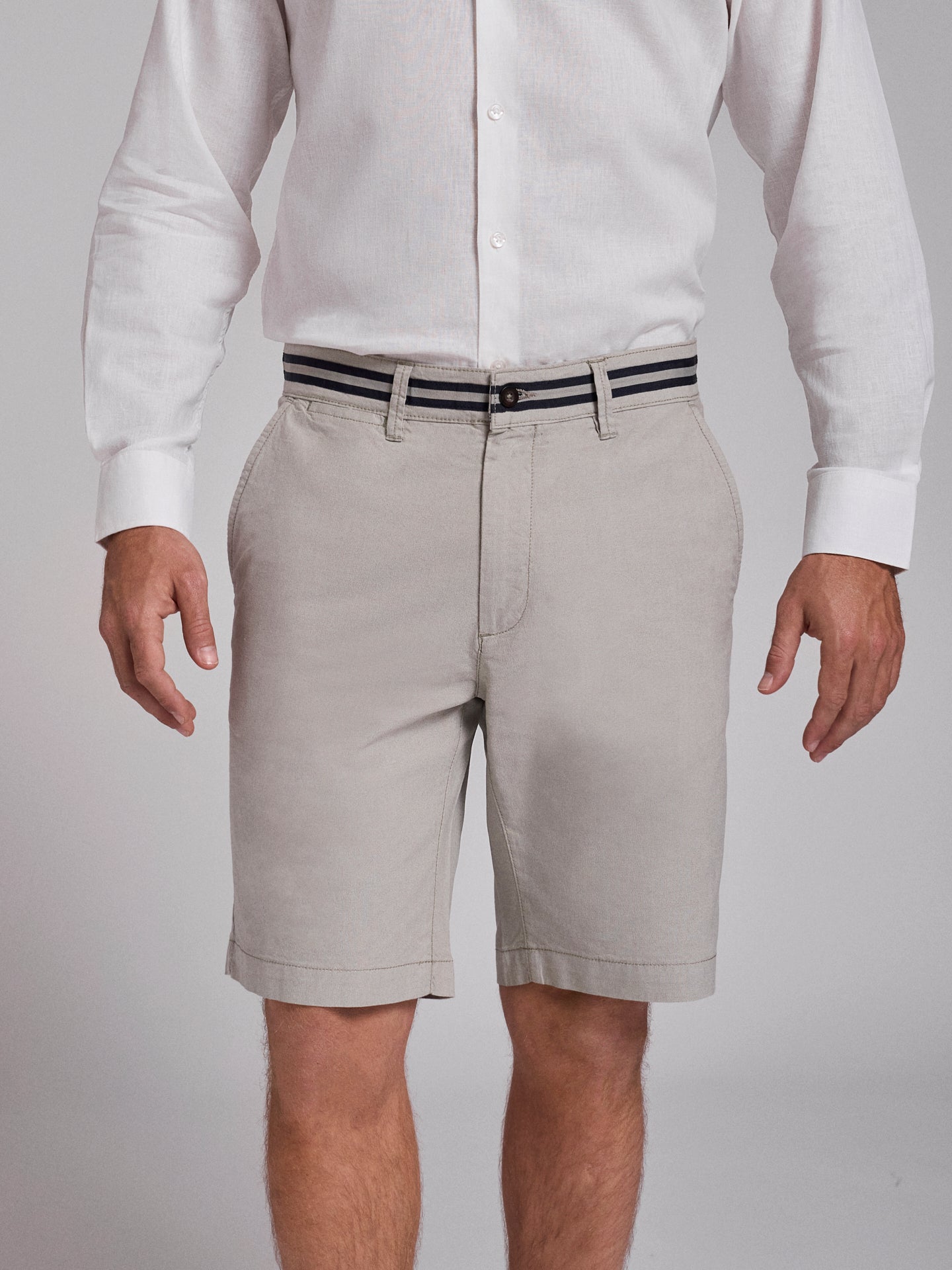 GREEN COTTON BERMUDA REGULAR FIT MR. BLUE