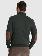 JERSEY DE LANA VERDE CON CODERAS MR REGULAR FIT. AZUL