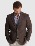 AMERICANA REGULAR FIT MARRÓN MR. AZUL