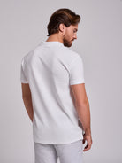 POLO BLANCO MANGA CORTA REGULAR FIT MR. AZUL