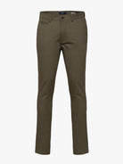 PANTALÓN SLIM FIT DE ALGODÓN VERDE MR. AZUL