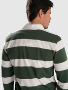RUGBY GREEN COTTON LONG SLEEVE REGULAR FIT MR. BLUE