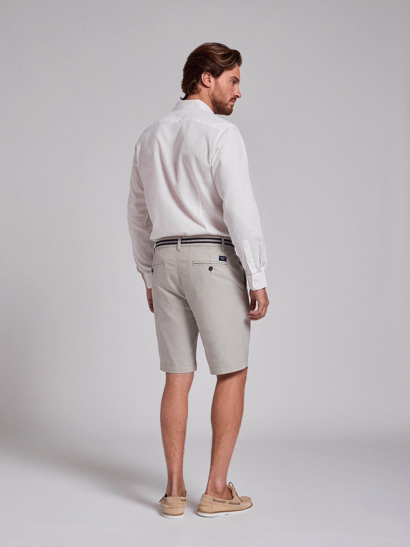 GREEN COTTON BERMUDA REGULAR FIT MR. BLUE