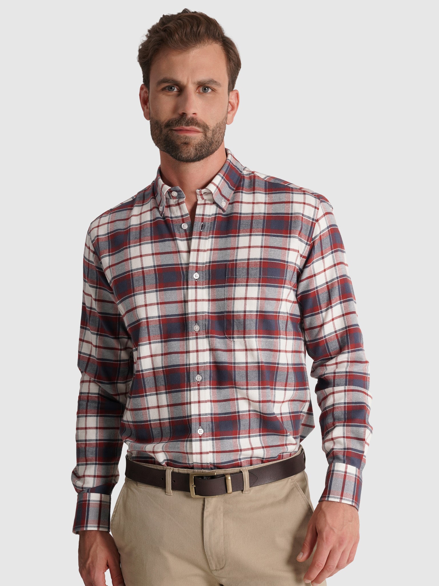 BLUE COTTON SHIRT LONG SLEEVE REGULAR FIT MR. BLUE