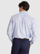CAMISA ALGODÓN AZUL MANGA LARGA REGULAR FIT MR. AZUL