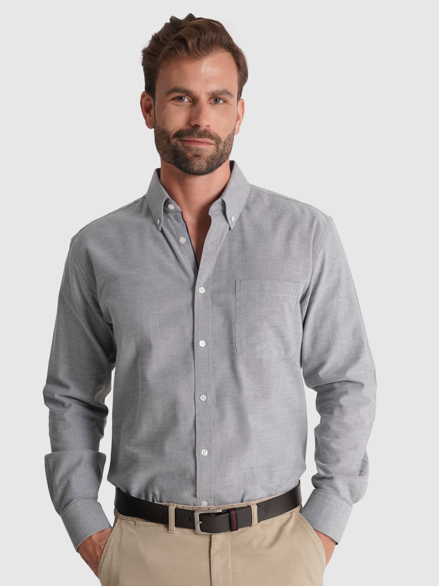 GREEN FLANNEL SHIRT LONG SLEEVE REGULAR FIT MR. BLUE