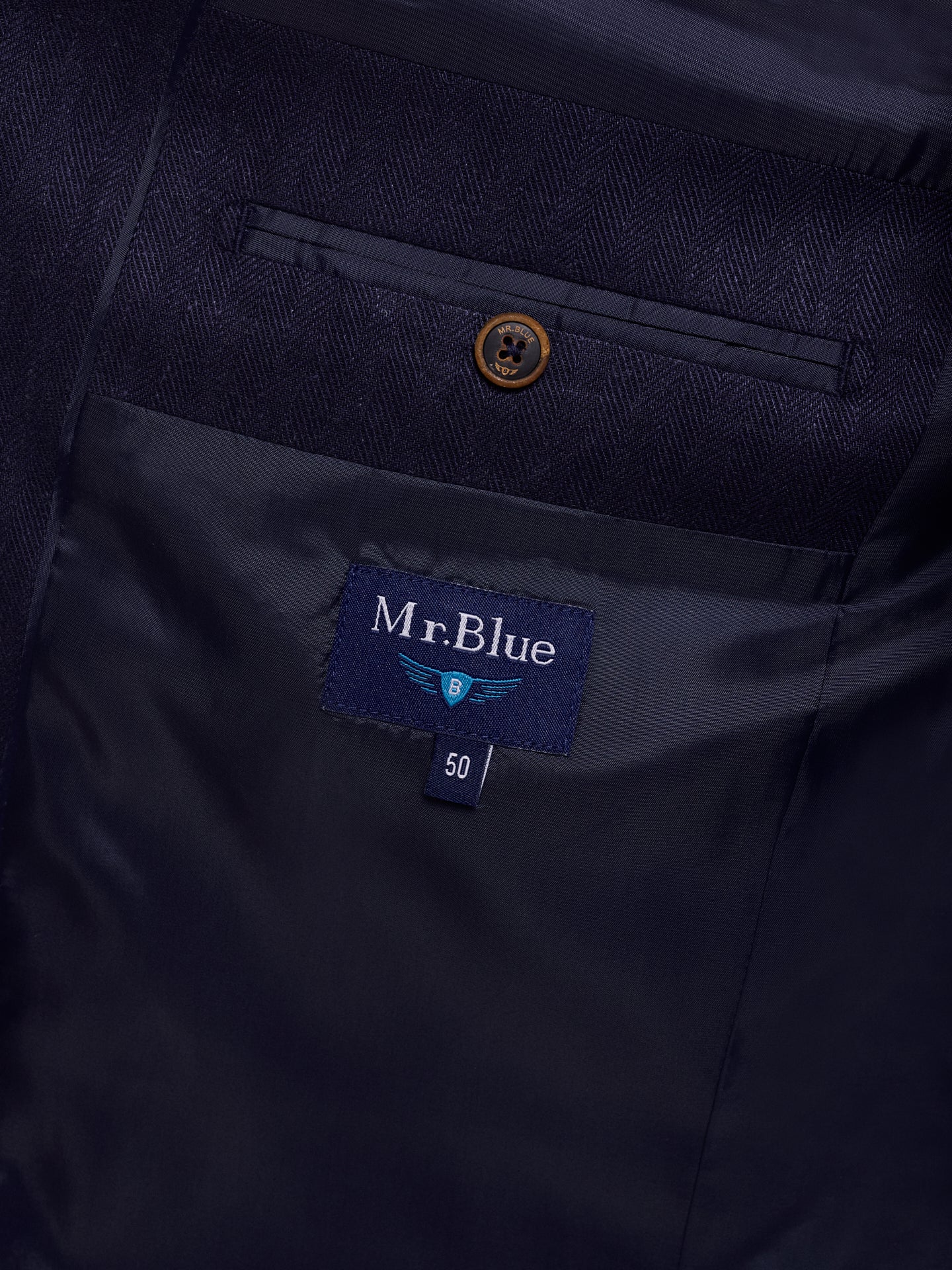 MANGA LARGA AZUL REGULAR FIT MR. AZUL