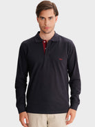 POLO AZUL MANGA LARGA REGULAR FIT MR. AZUL