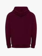 SUDADERA DE ALGODÓN BURDEOS CON CAPUCHA MANGA LARGA REGULAR FIT MR. AZUL