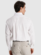 CAMISA ALGODÃO BRANCA MANGA COMPRIDA REGULAR FIT MR. BLUE
