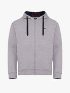 GRAY COTTON HOODIE LONG SLEEVE REGULAR FIT MR. BLUE