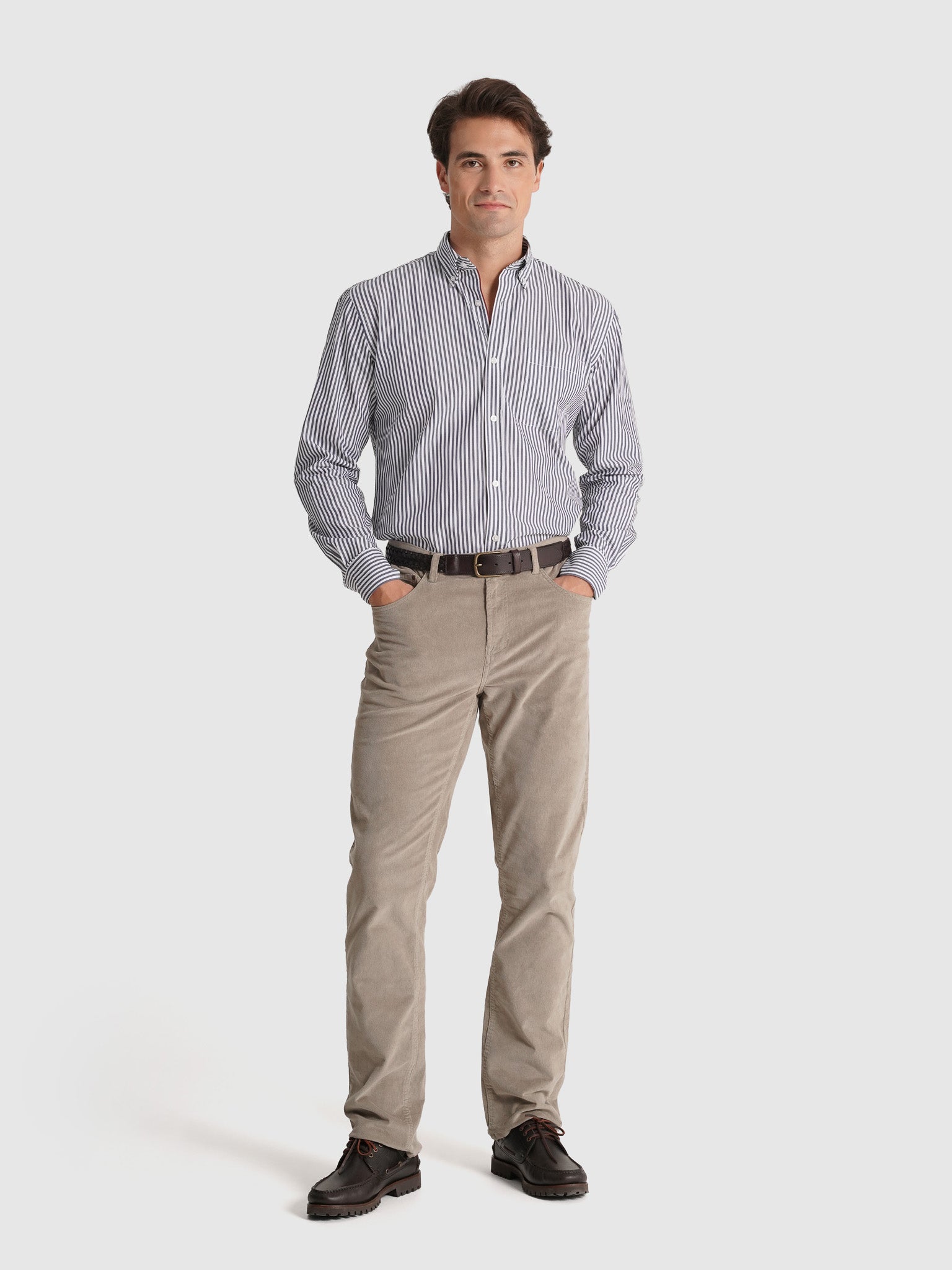 BLUE COTTON SHIRT LONG SLEEVE REGULAR FIT MR. BLUE