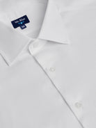 CAMISA DE ALGODÓN BLANCA MANGA LARGA CLASSIC FIT MR. AZUL
