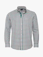 GREEN COTTON SHIRT LONG SLEEVE REGULAR FIT MR. BLUE