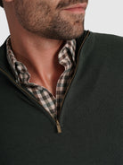 JERSEY DE LANA VERDE CON CODERAS MR REGULAR FIT. AZUL