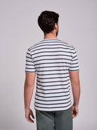 CAMISETA DE ALGODÓN BLANCA MANGA CORTA REGULAR FIT MR. AZUL