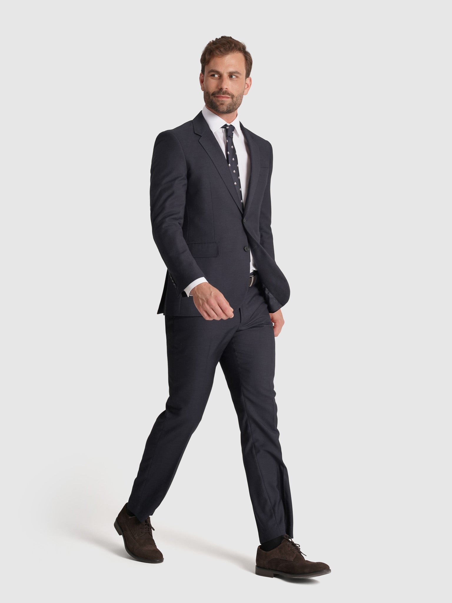 TRAJE AZUL MANGA LARGA REGULAR FIT MR. AZUL