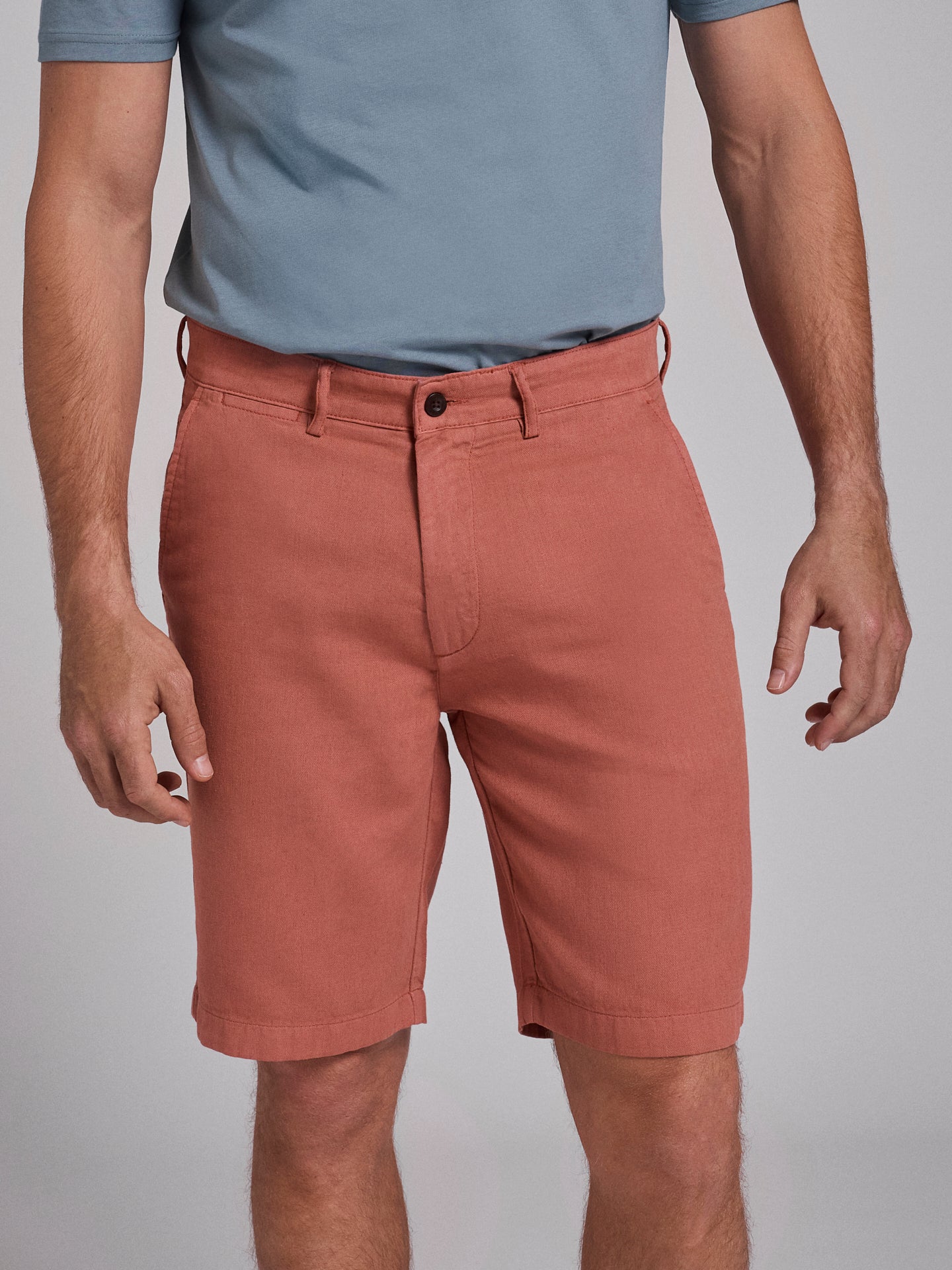 ROSAS LINEN BERMUDA REGULAR FIT MR. BLUE