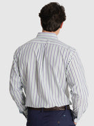 CAMISA ALGODÓN AZUL MANGA LARGA REGULAR FIT MR. AZUL