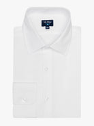 CAMISA DE ALGODÓN BLANCA MANGA LARGA CLASSIC FIT MR. AZUL