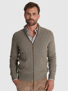 JERSEY DE LANA VERDE CON CODERAS MR REGULAR FIT. AZUL