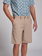 BEIGE LINEN BERMUDA REGULAR FIT MR. BLUE