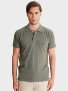 POLO VERDE MANGA CORTA REGULAR FIT MR. AZUL