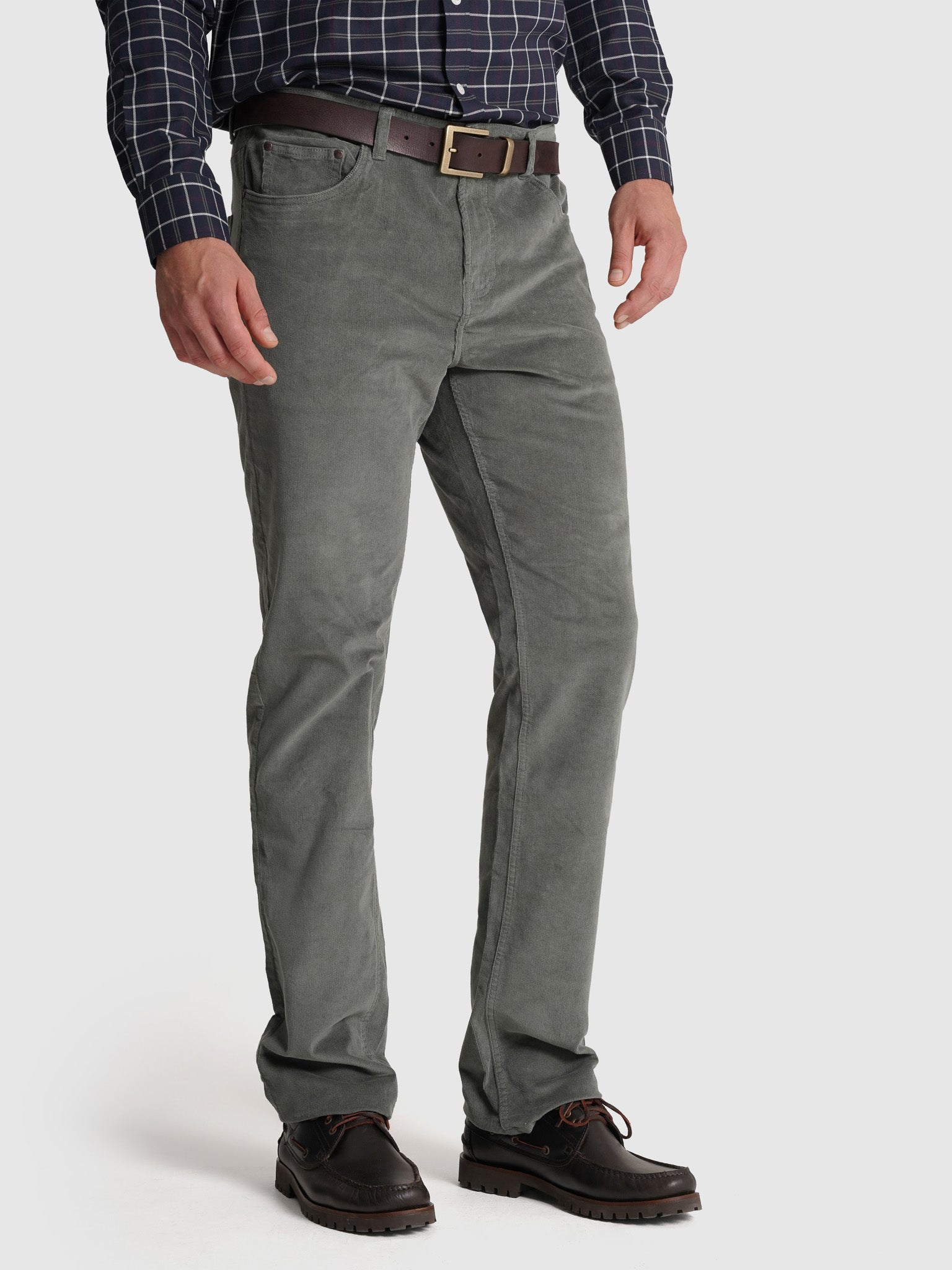 PANTALÓN SLIM FIT DE ALGODÓN VERDE MR. AZUL