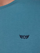 CAMISETA ALGODÓN VERDE MANGA CORTA REGULAR FIT MR. AZUL