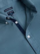 CAMISA ALGODÓN VERDE MANGA LARGA REGULAR FIT MR. AZUL