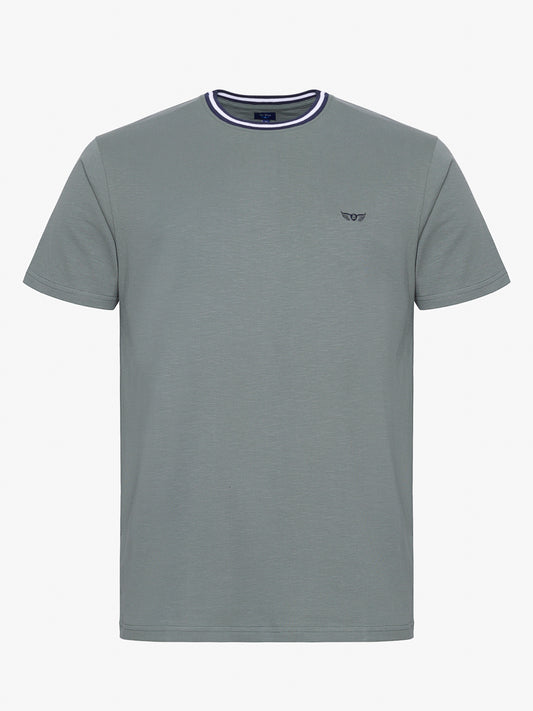 GREEN T-SHIRT SHORT SLEEVE REGULAR FIT MR. BLUE