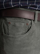 PANTALÓN SLIM FIT DE ALGODÓN VERDE MR. AZUL
