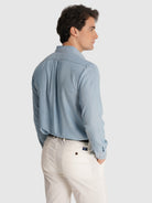 CAMISA AZUL JEANS MANGA LARGA REGULAR FIT MR. AZUL